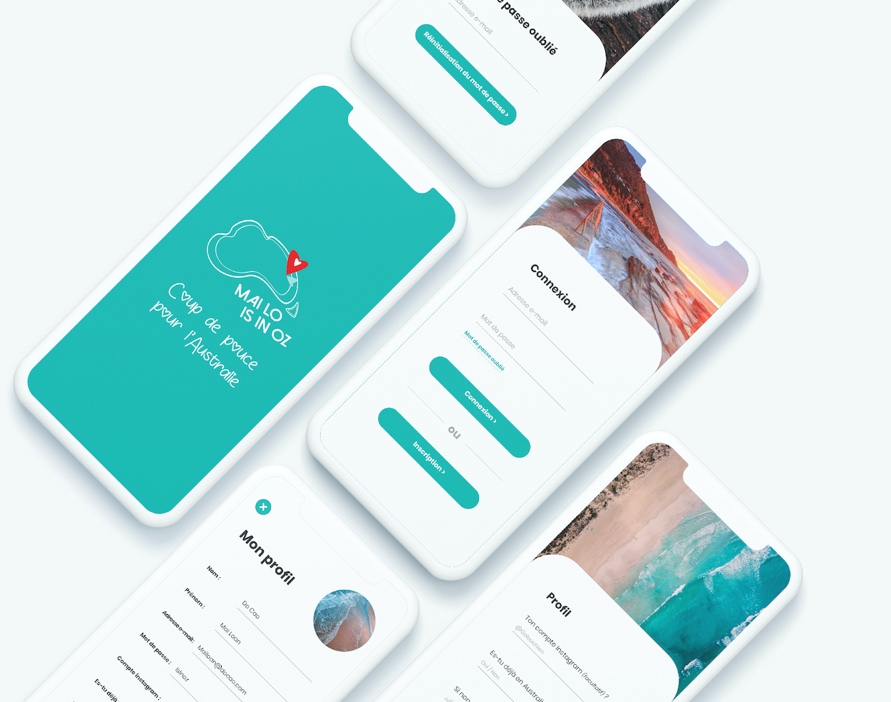 book projet app mobile MAI LO IS IN OZ